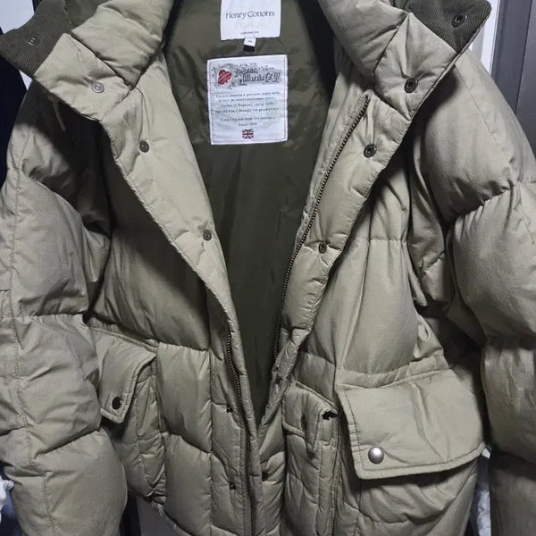[BUNJANG] Henry Cotton's Padded Jacket Beige Size 95 / 헨리코튼 패딩 베이지 95사이즈 새것컨디션입니다