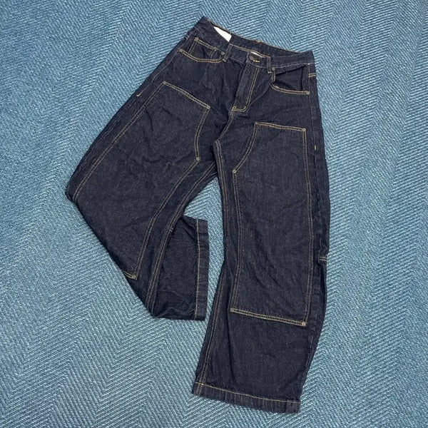 [BUNJANG] Take Easy Double Knee Denim Pants Size S / [S] 테이크이지 더블니 데님 팬츠 만원샵