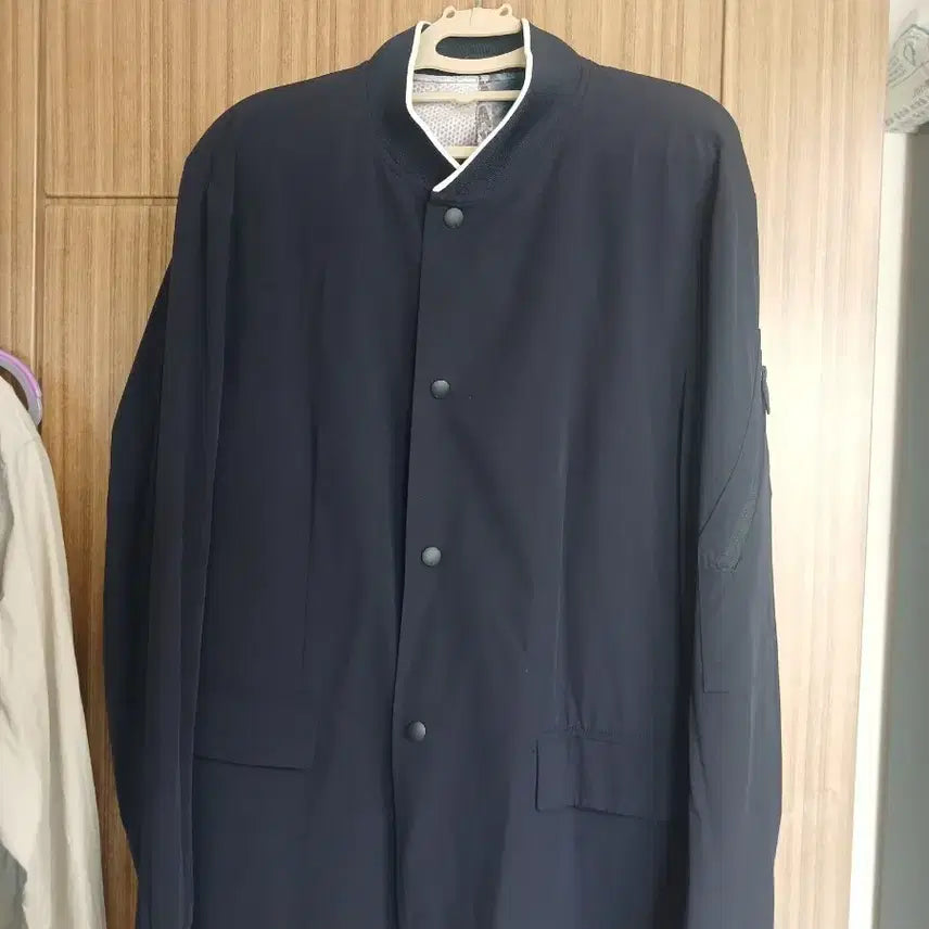 [BUNJANG] A|X Armani Exchange Hidden Collar Jacket Navy / 알마니익스체인지 히든카라 자켓 100