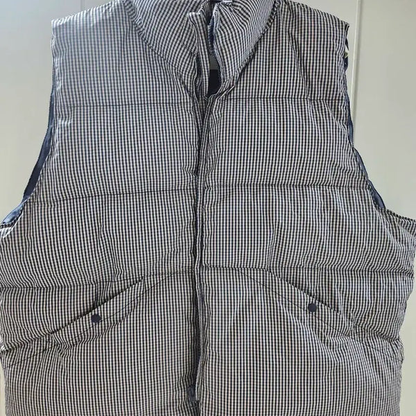[BUNJANG] Baon Check Padded Vest / 바온 체크 패딩 조끼