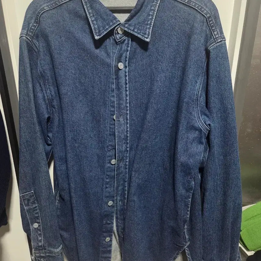 [BUNJANG] Time Homme Denim Shirt Size 95 / 타임옴므 데님 셔츠 95사이즈