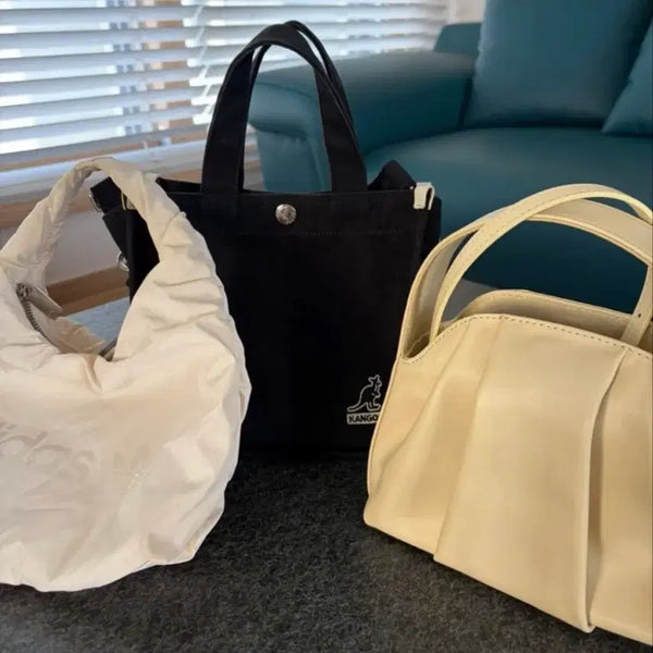 [BUNJANG] Adidas, Kangol, Pleats Mini Tote Bag Set / 가방 4개 세트로 팝니다