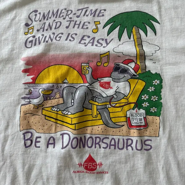[BUNJANG] 90s Vintage Be A Donorsaurus T-Shirt / Be A Donorsaurus 90s 빈티지 티셔츠