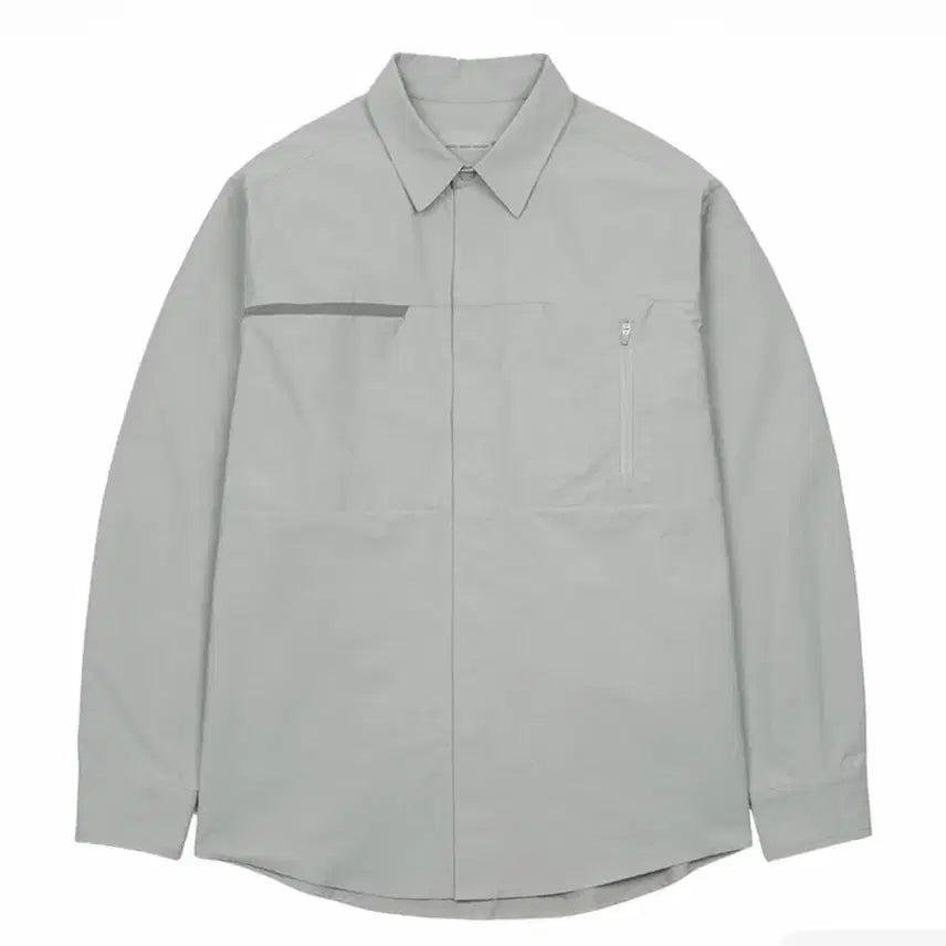 [BUNJANG] Sansan Gear Pocket Shirt Light Grey / 산산기어 포켓셔츠 라이트그레이 [1]