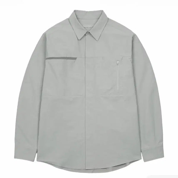 [BUNJANG] Sansan Gear Pocket Shirt Light Grey / 산산기어 포켓셔츠 라이트그레이 [1]