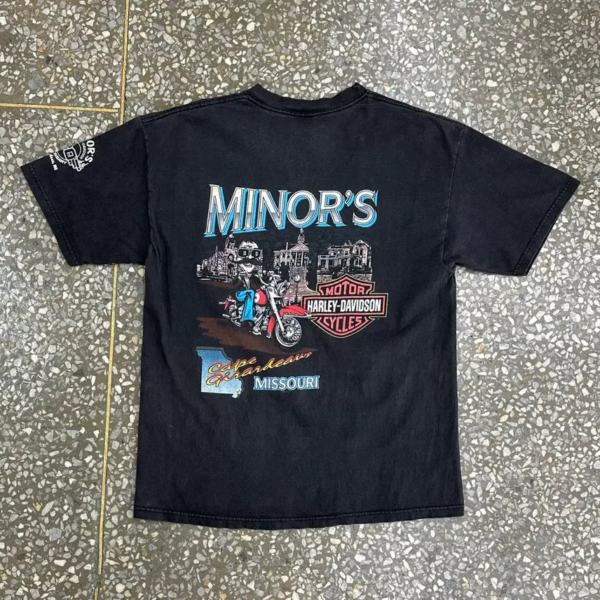 [BUNJANG] Early 00s Harley Davidson Faded T-Shirt L / Early 00s USA 할리데이비슨 페이디드 티셔츠 L