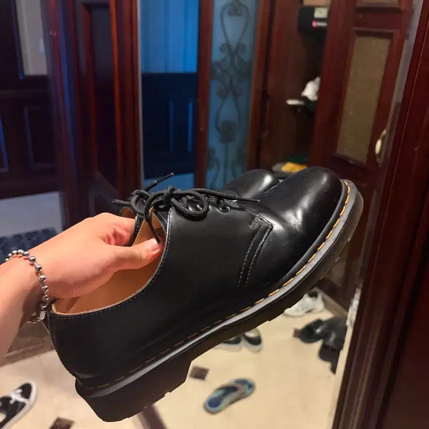 [BUNJANG] Dr. Martens 1461 Smooth Leather Derby Shoes Black / 닥터마틴 1461 스무스 블랙 280