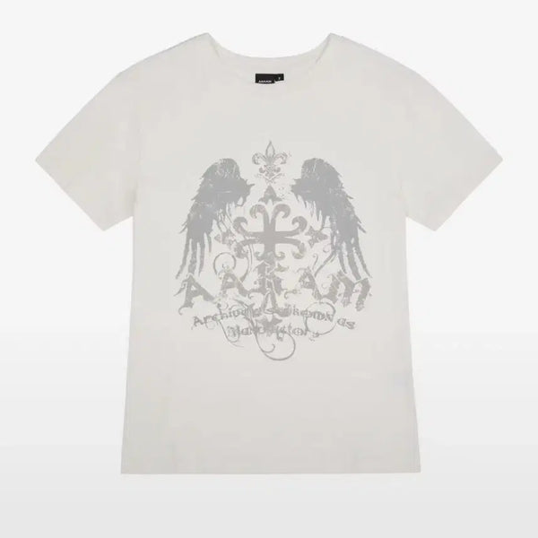 [BUNJANG] Arkham x Seohu Collaboration Cross Wing Half Top (White) / Cross Wing Half Top (White)