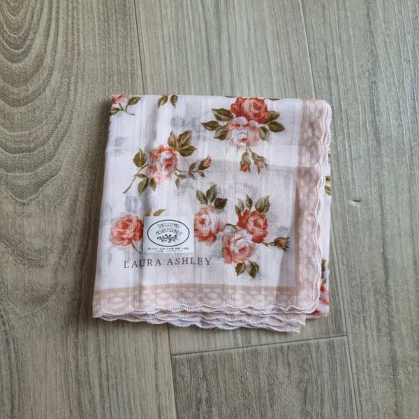 [BUNJANG] Laura Ashley Floral Handkerchief / Petit Scarf (Made in Japan) / 일본제 로라애슐리 꽃무늬 손수건겸 쁘띠스카프