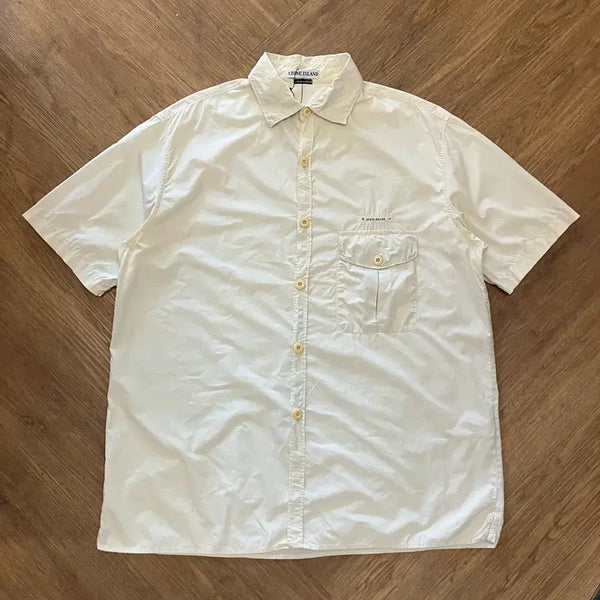 [BUNJANG] Stone Island 90s Short Sleeve Shirt / N47 90s 스톤아일랜드 반팔셔츠 빈티지