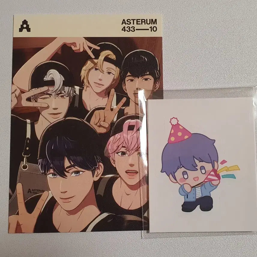 [BUNJANG] PLAVE 10Cafe Sticker Set & Postcard Set / 플레이브 십카페 스틱커피 스티커 엽서 세트