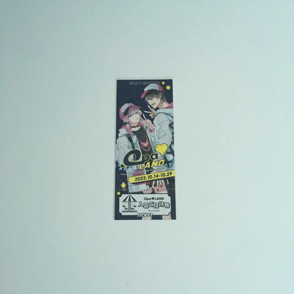 [BUNJANG] Qpa Land Ticket Card: Arrival Climax Love Lovers / 일본 비엘 bl Qpa land 특전 티켓 카드 - 도착절정 러브 러버스