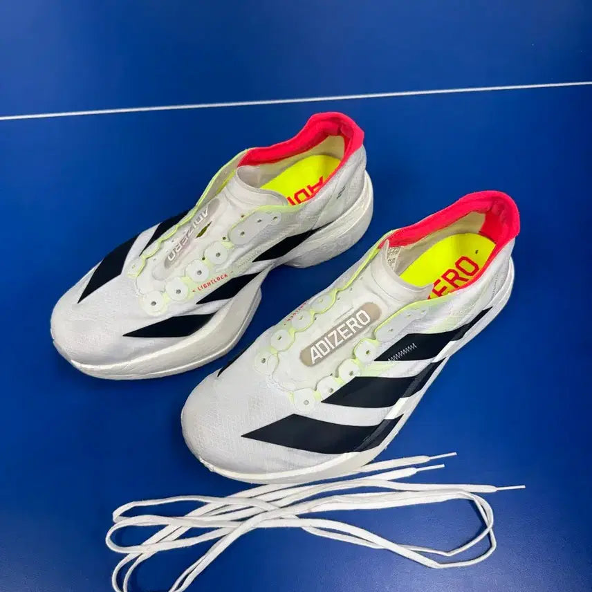 [BUNJANG] Adidas Adizero Running Shoes White/Black 270 / 아디다스 아디제로 운동화 화이트/블랙 270