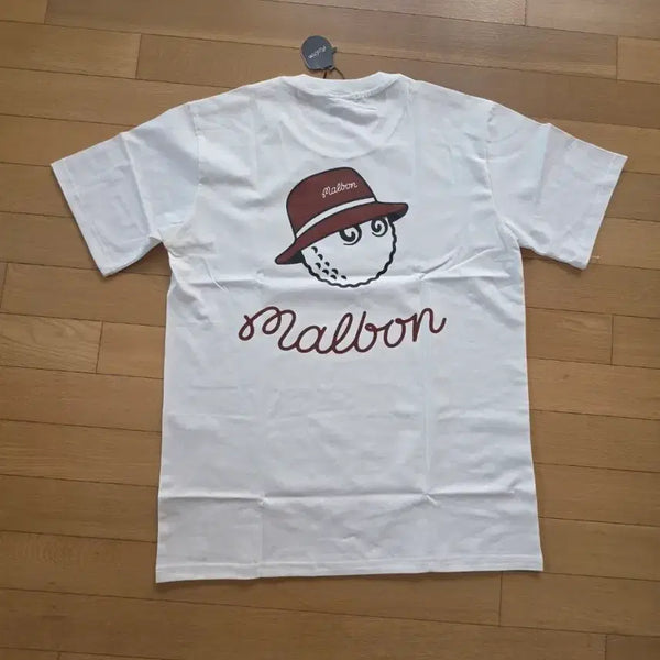 [BUNJANG] Malbon Golf Short-Sleeve T-Shirt White Size 105 / 말본 골프 반팔 티셔츠 화이트 105사이즈