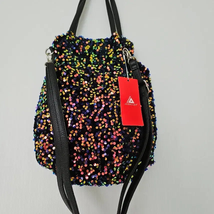 [BUNJANG] Multi Sequin Tote Bag / 멀티 스팽글 4계절가방 새상품