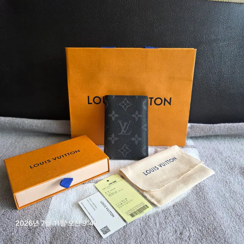 [BUNJANG] Louis Vuitton M61696 Monogram Eclipse Pocket Organizer Card Holder / 루이비통 카드지갑 M61696
