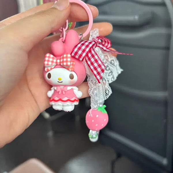 [BUNJANG] Sanrio My Melody, Hello Kitty, Cinnamoroll Bead Figure Keychain / 산리오 마이멜로디, 헬로키티, 시나모롤 비즈 피규어 키링