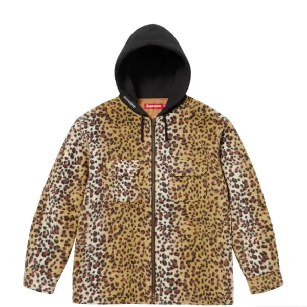 [BUNJANG] Supreme Leopard Hooded Zip Up XL / 슈프림 레오파드 후드집업(xl)