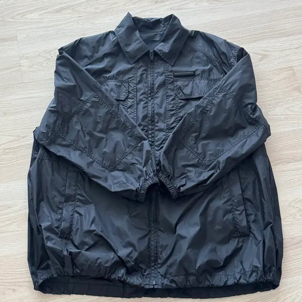 [BUNJANG] Juun.J Black Windbreaker Jacket / 준지junnj 바람막이 자켓