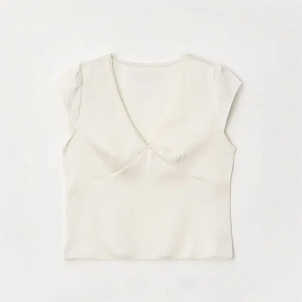 [BUNJANG] Seer Vanilla Satin Blouse / Seer 씨어 바닐라 새틴 블라우스