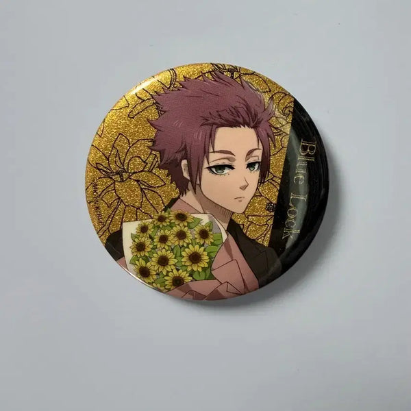 [BUNJANG] Blue Lock Birthday Flower Can Badge Sae / 블루록 버스데이 플라워 캔뱃지 사에