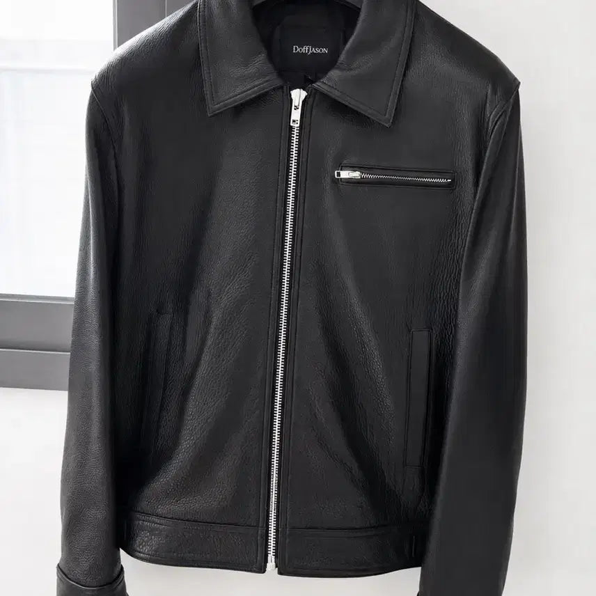 [BUNJANG] Doffjason Cowhide Single Jacket Black L / 도프제이슨(Doffjason) 카우하이드 싱글 자켓 L