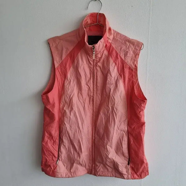 [BUNJANG] Salewa Women's Windbreaker Vest Pink / 살레와 바람막이 조끼 핑크