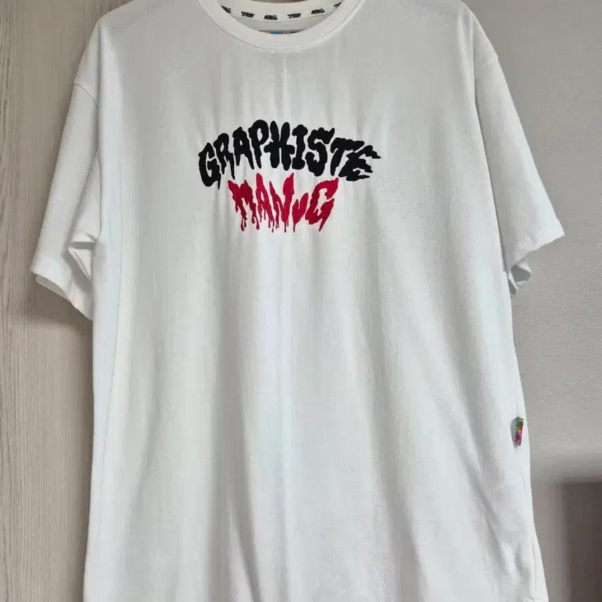 [BUNJANG] MAN.G Graphic Artist White T-Shirt / MAN.G 그라피스트 만지  반팔티 F 남여공용