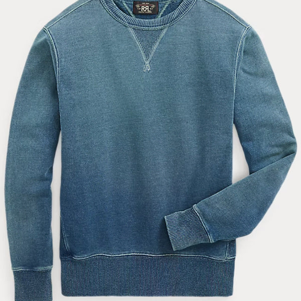 [BUNJANG] RRL Indigo French Terry Sweatshirt - Size M / 최저가]RRL 인디고 프렌치 테리 스웻셔츠 새제품 M