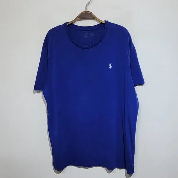 [BUNJANG] Ralph Lauren Polo Blue Logo Cotton T-Shirt / (XL) 랄프로렌 폴로 반팔티 블루 로고 면티셔츠
