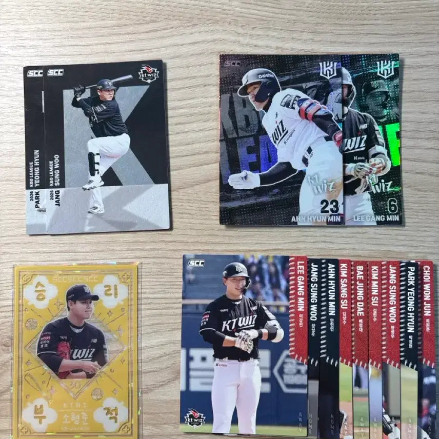 [BUNJANG] KT WIZ Normal Alphabet Holo Photocard Bundle Set / KT위즈홀로알파벳노말포토카드멀일괄개별판매야구kbo2026