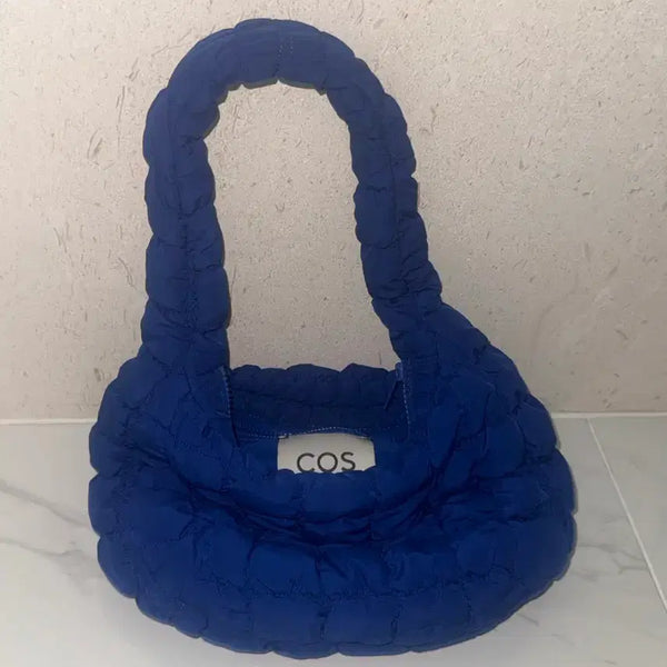 [BUNJANG] COS Quilted Mini Bag Blue / 정품) cos 코스 퀼티드 미니백 블루 구름백
