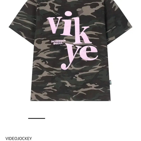 [BUNJANG] Video Jockey Vicki Camouflage T-Shirt / 비디오자키 비키 티셔츠 카모