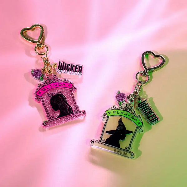 [BUNJANG] Wicked Glinda & Elphaba Twinkle Keychain Set / 위키드 글린다 엘파바 트윙클 키링 세트
