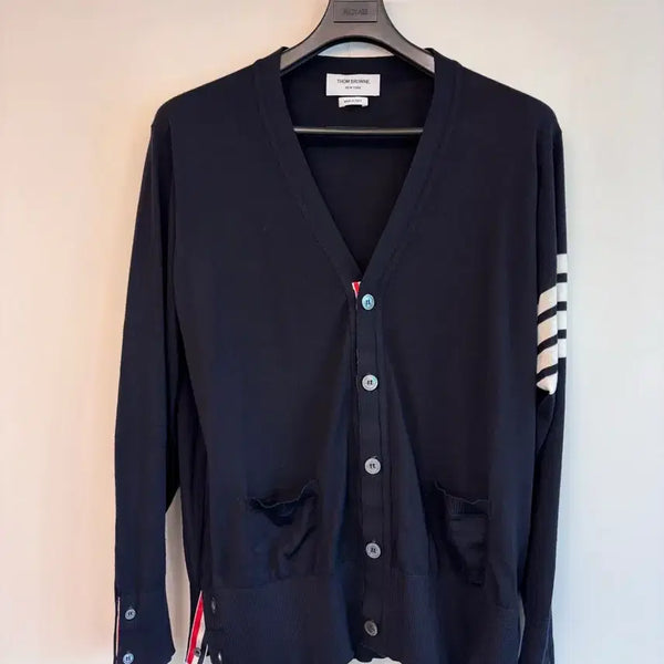 [BUNJANG] Thom Browne Wool Cardigan Navy Size 4 / [당일배송/새상품급] 톰브라운 울 가디건 네이비 4 SIZE