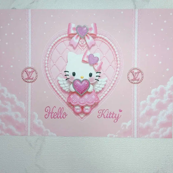 [BUNJANG] Pink Angel Luxury Kitty Wrapping Paper (A4) / (캐릭터 애니) 포용 핑크엔젤명품키티 랩핑지 (A4)