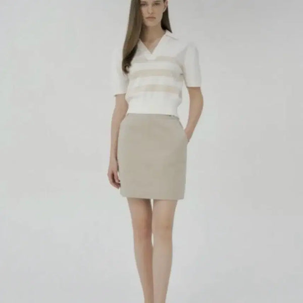 [BUNJANG] Sie Dre Mini Skirt (Beige) / Sie 시에 드레 미니 스커트 (베이지)