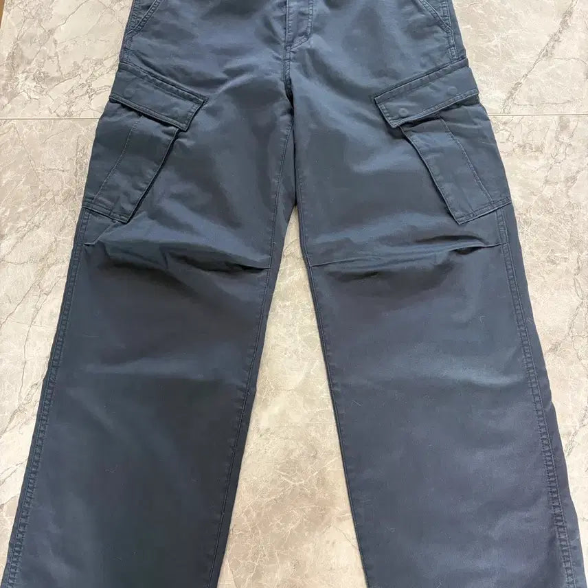[BUNJANG] Porter Classic Garment Washed Cargo Pants Dark Navy / [2] 포터리 가먼트 워시드 카고 팬츠 다크 네이비