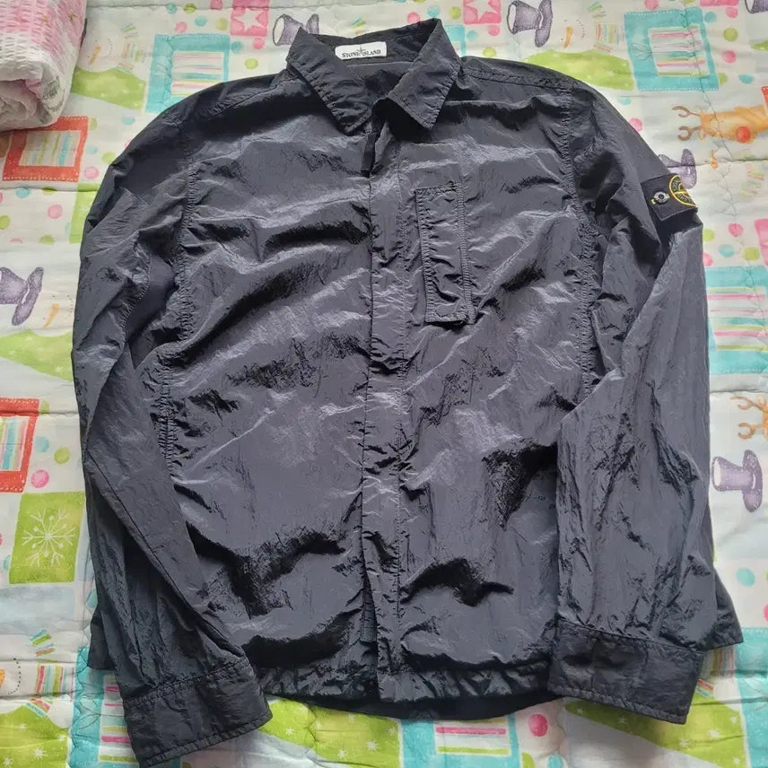 [BUNJANG] Stone Island 18SS Nylon Metal Overshirt Blue/Black / 18ss 스톤아일랜드 나일론 메탈오버셔츠....블루/블랙