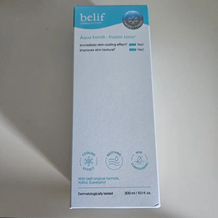 [BUNJANG] Belif Aqua Bomb Frozen Toner 300ml (Sealed) / 빌리프 아쿠아밤 프로즌 토너 300ml 미개봉 새상품