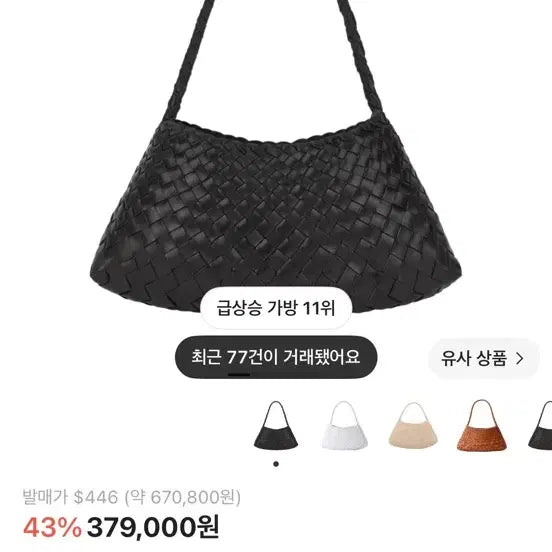[BUNJANG] Dragon Diffusion Lausanne Black Shoulder Bag / 드래곤 디퓨전 로잔나 블랙 숄더백