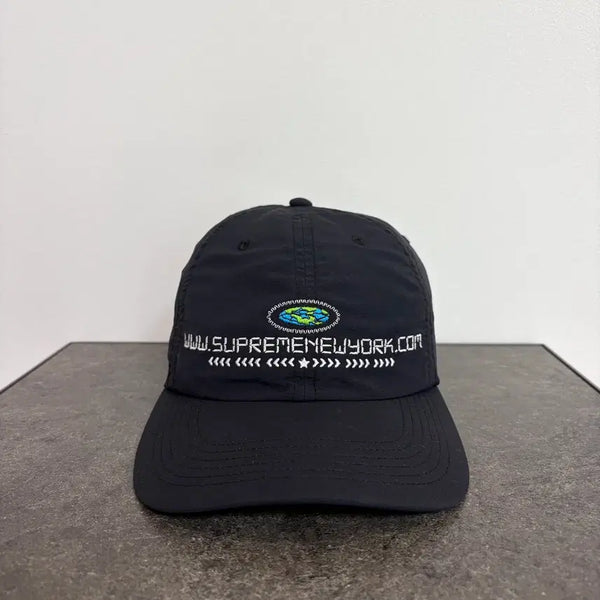 [BUNJANG] Supreme 6-Panel Cap Hat Navy Black / (OS) 슈프림 6패널 볼캡 모자 URL 네이비 블랙