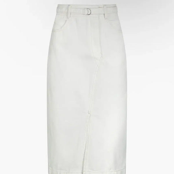 [BUNJANG] NICE CLAP Cotton Denim Midi Skirt / 나이스크랍 면 스커트 데님