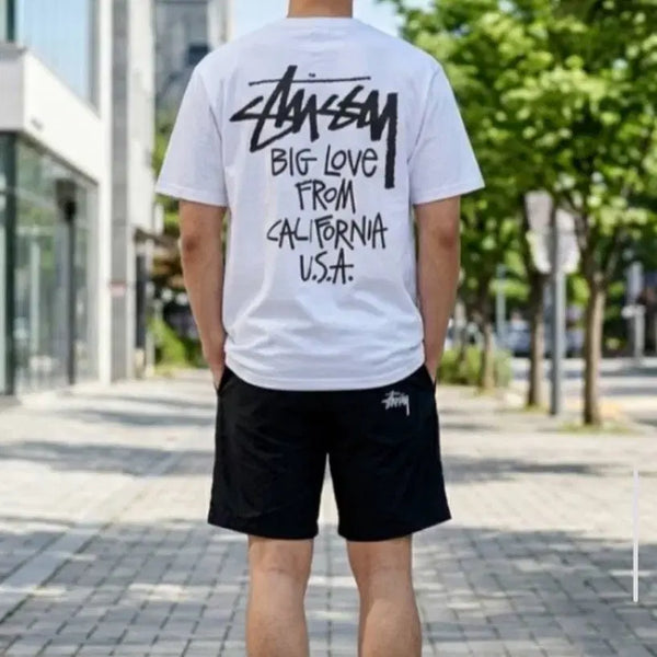 [BUNJANG] Stussy California Big Love Print T-Shirt / 스투시 반팔티 캘리포니아 빅러브 프린팅 새상품
