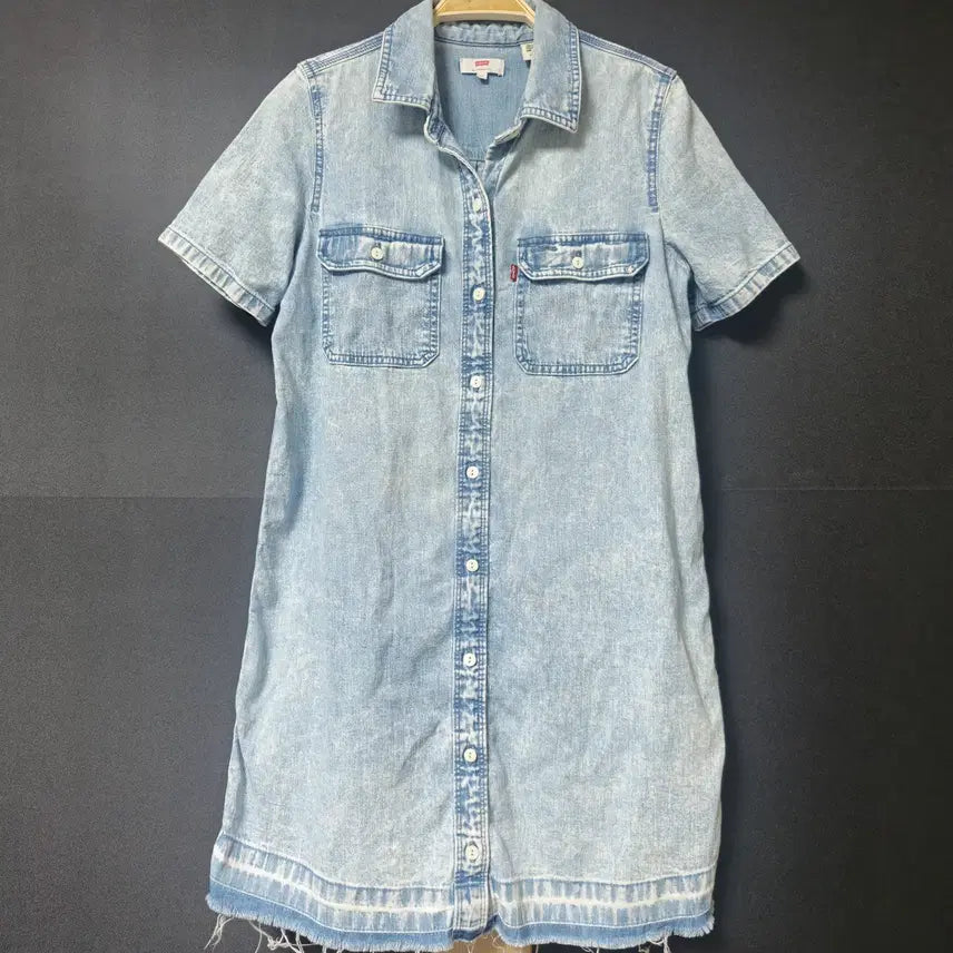 [BUNJANG] Levi's Cotton Spandex Denim Dress Size XS (Fits 44-55) / 진짜만원 리바이스 정품 44 55 스판청원피스