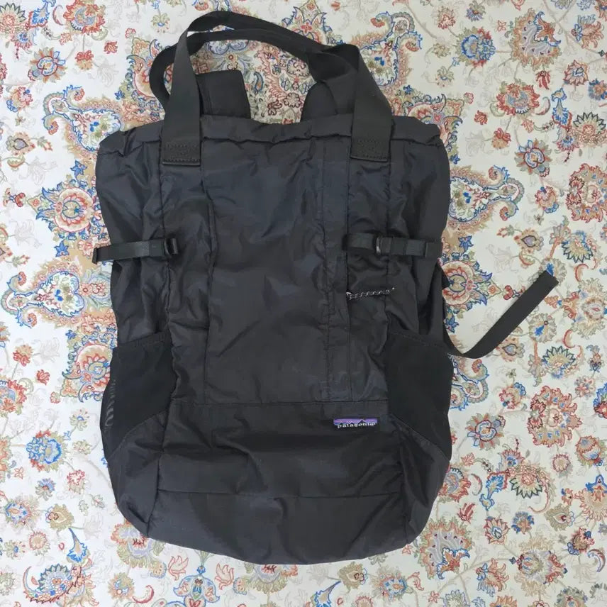 [BUNJANG] Patagonia Black Lightweight Nylon Tote Backpack / 파타고니아 블랙 경량 나일론 토트백 백팩