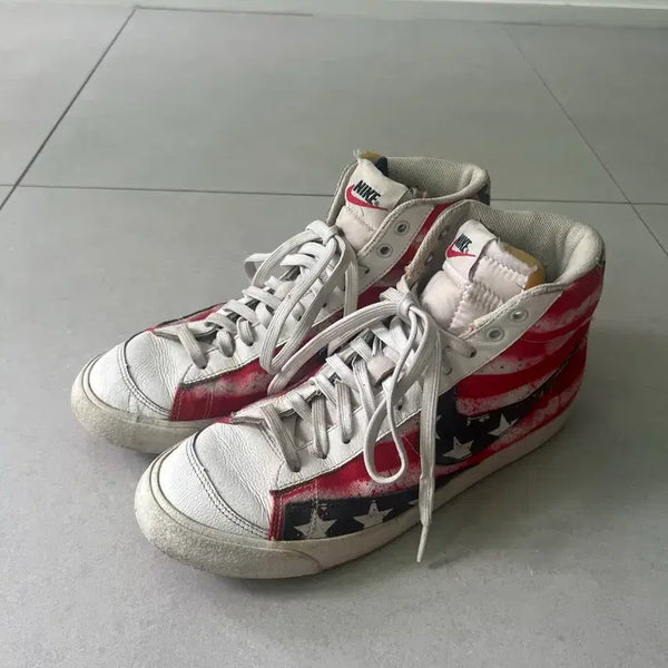 [BUNJANG] Nike Blazer High "Stars and Stripes" Sneakers (Size 270) / 나이키 블레이저 하이 성조기 270