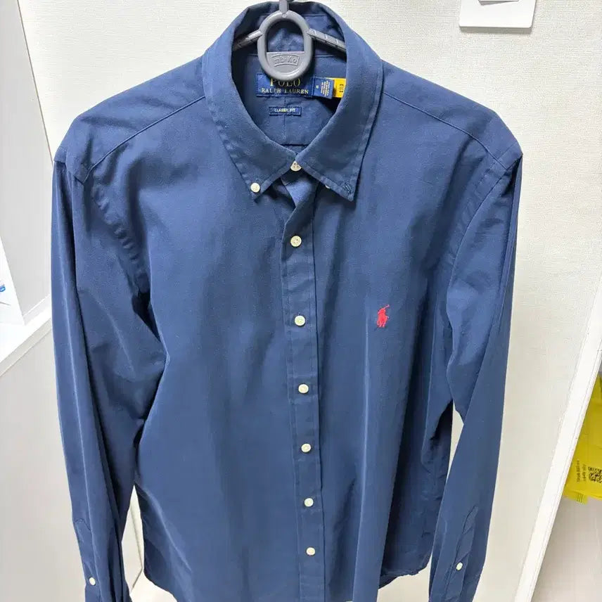 [BUNJANG] Polo Ralph Lauren Classic Fit Navy Shirt - Size M / 폴로 클래식핏 네이비 셔츠 M