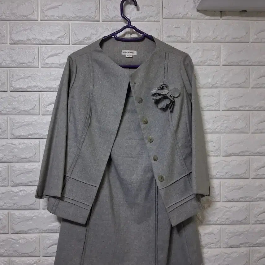 [BUNJANG] Ecole de Paris 7/10 Sleeve Suit Set / 에꼴 드 파리 칠부소매정장 55
