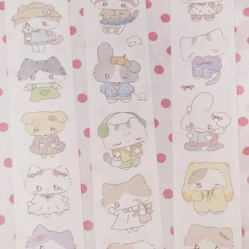 [BUNJANG] Cat Cafe Kiss Cut Sticker Set - Designer Collection / [띵] 해외작가_고양이 카페 키스컷 /다꾸 문구 소분